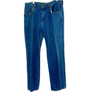 Tommy Bahama Classic Fit Blue Jeans Mens 38x32 Cotton Tencel Blend Medium Wash